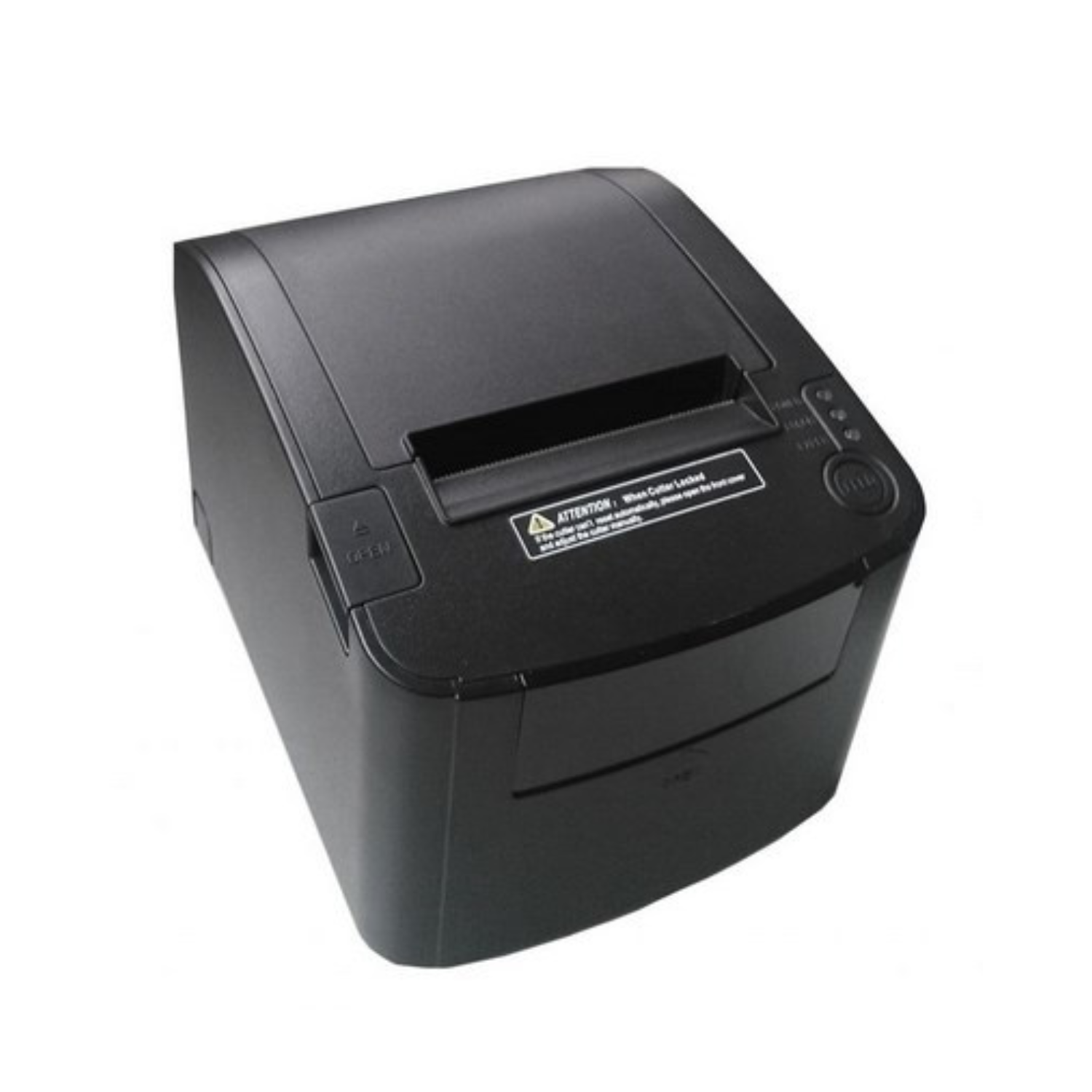 Mini impresora térmica ECLINE PM-80330, velocidad de 300mm/s, puerto serial RS-232, con cortador automático, puertos Serial+Ethernet+USB integrados