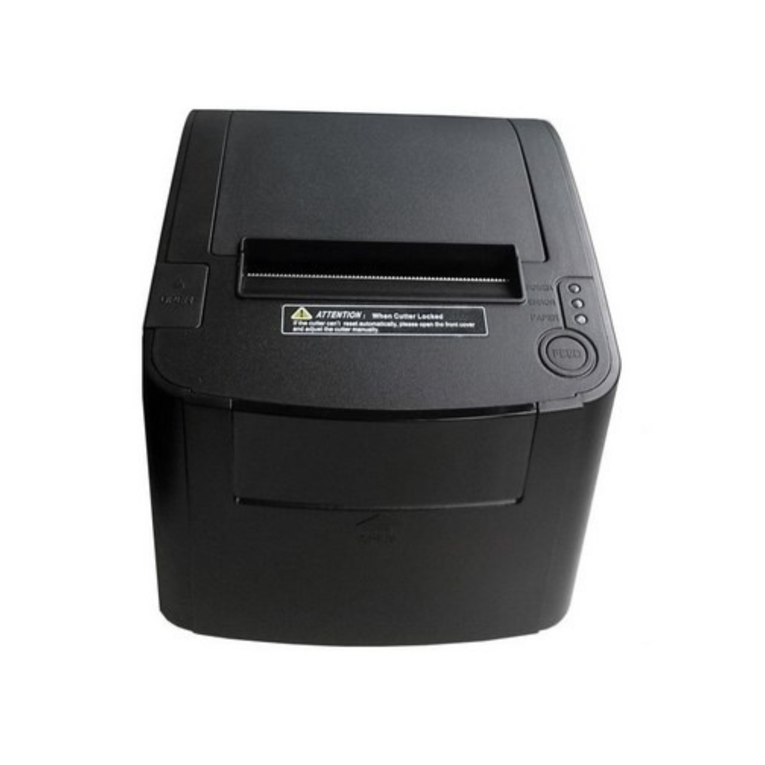 Mini impresora térmica ECLINE PM-80330, velocidad de 300mm/s, puerto serial RS-232, con cortador automático, puertos Serial+Ethernet+USB integrados