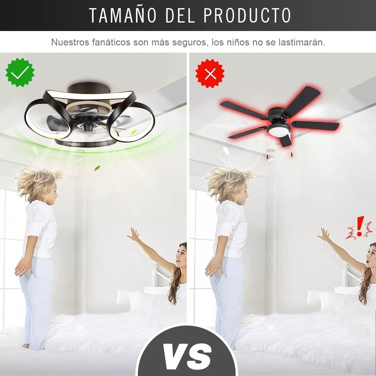 Ventilador De Techo Con Luz Led Con Control Remoto Y App