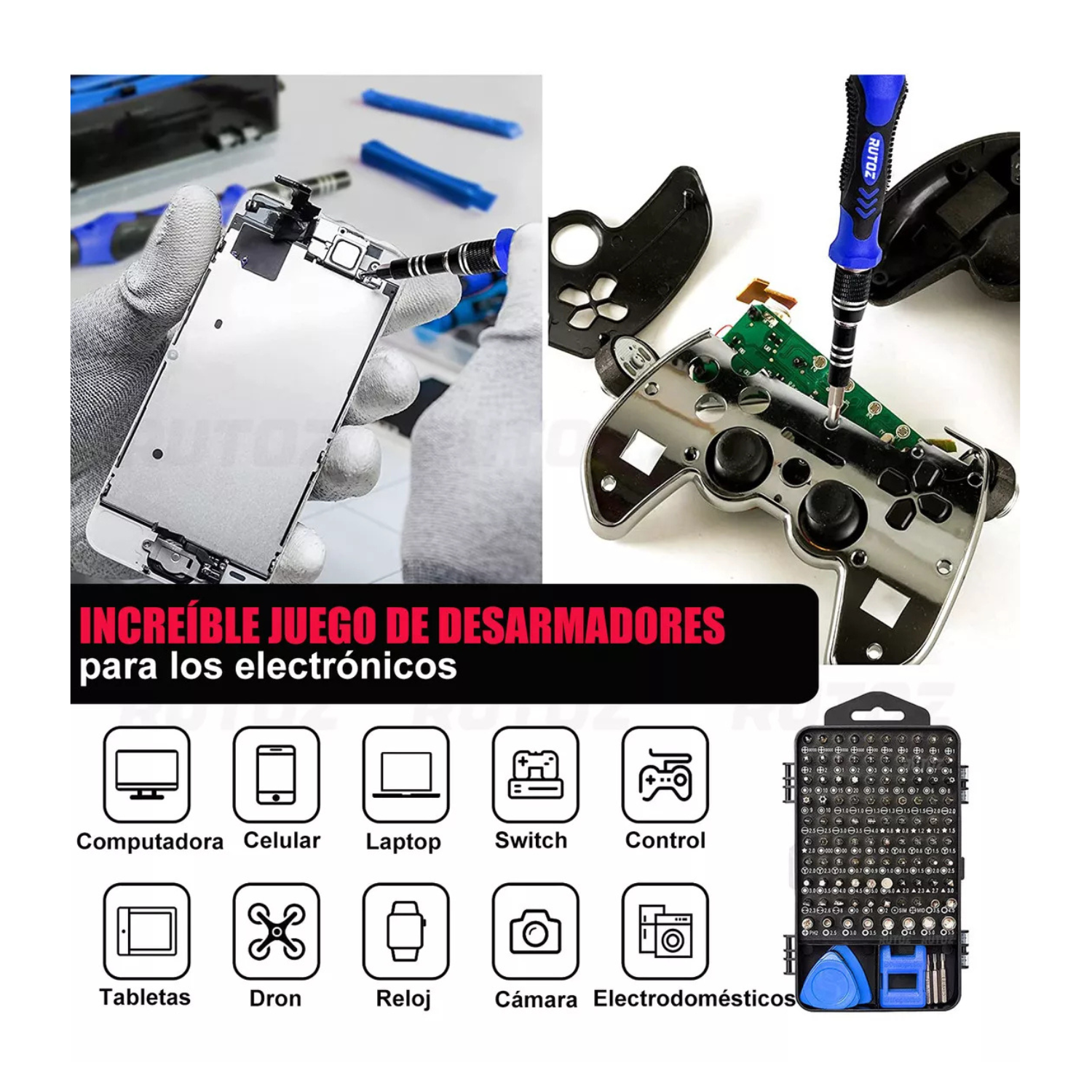 Juego De Herramientas Kit Desarmadores De Precision Triwing 
