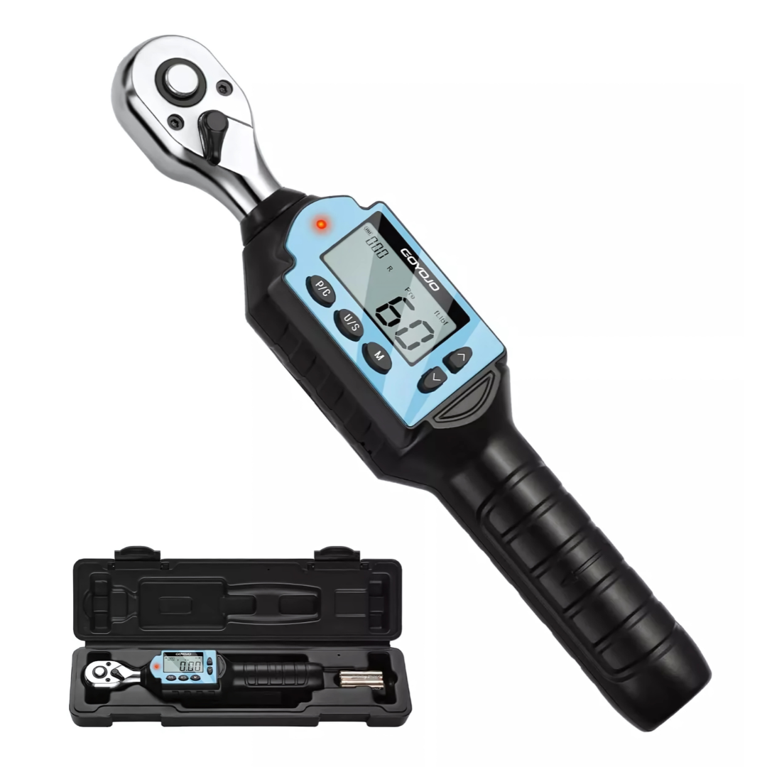 LLave Dinamométrica Digital | Torquimetro Preciso (1/4'', 0.9-30Nm) ¡Calidad Profesional