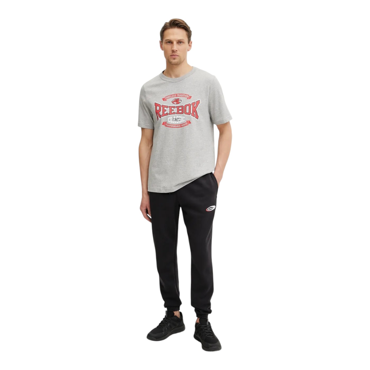PLAYERA R E E B O K HOMBRE GRIS R E E B O K GS HS TRADITION TEE 100218840