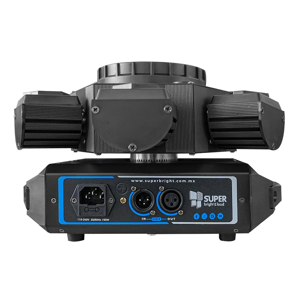 Cabeza Movil SUPER BRIGHT HELICOPTER 10 Leds 10w Rgbw 4 En 1