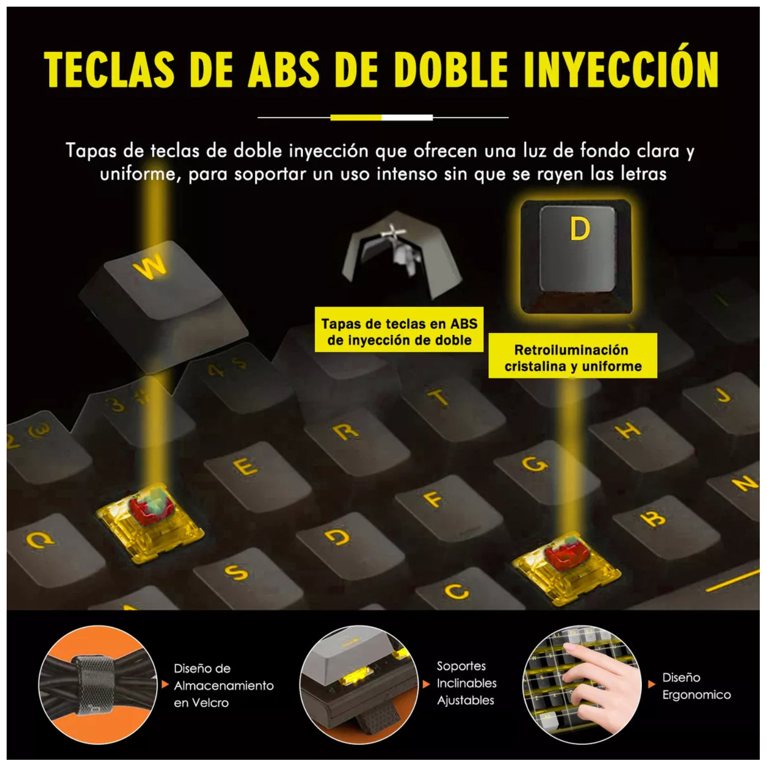  Teclado Mecánico Gamer 