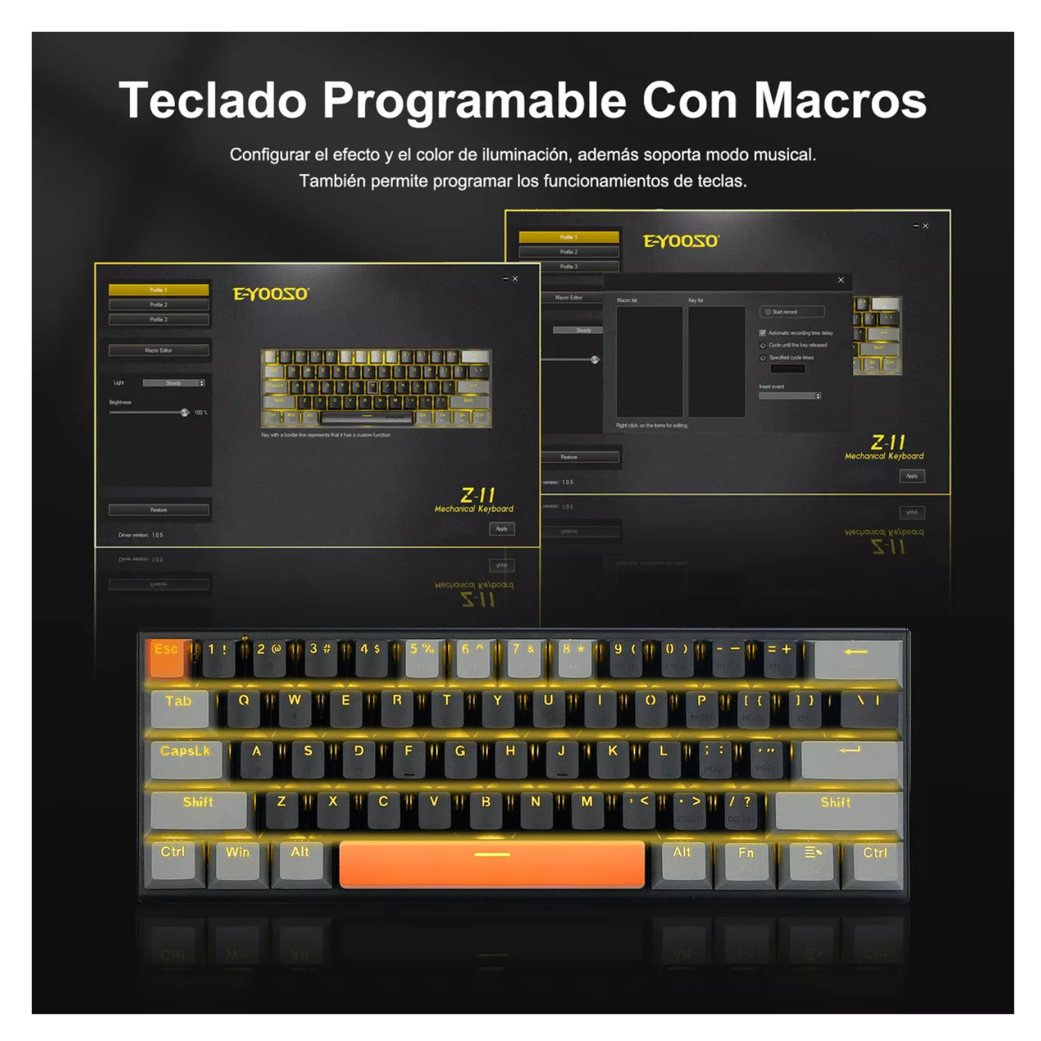  Teclado Mecánico Gamer 
