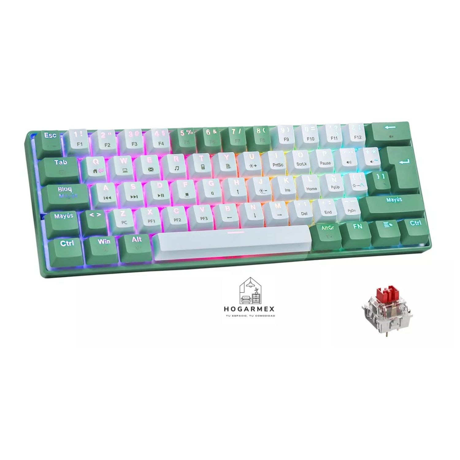 Teclado Mecánico 60% Gamer
