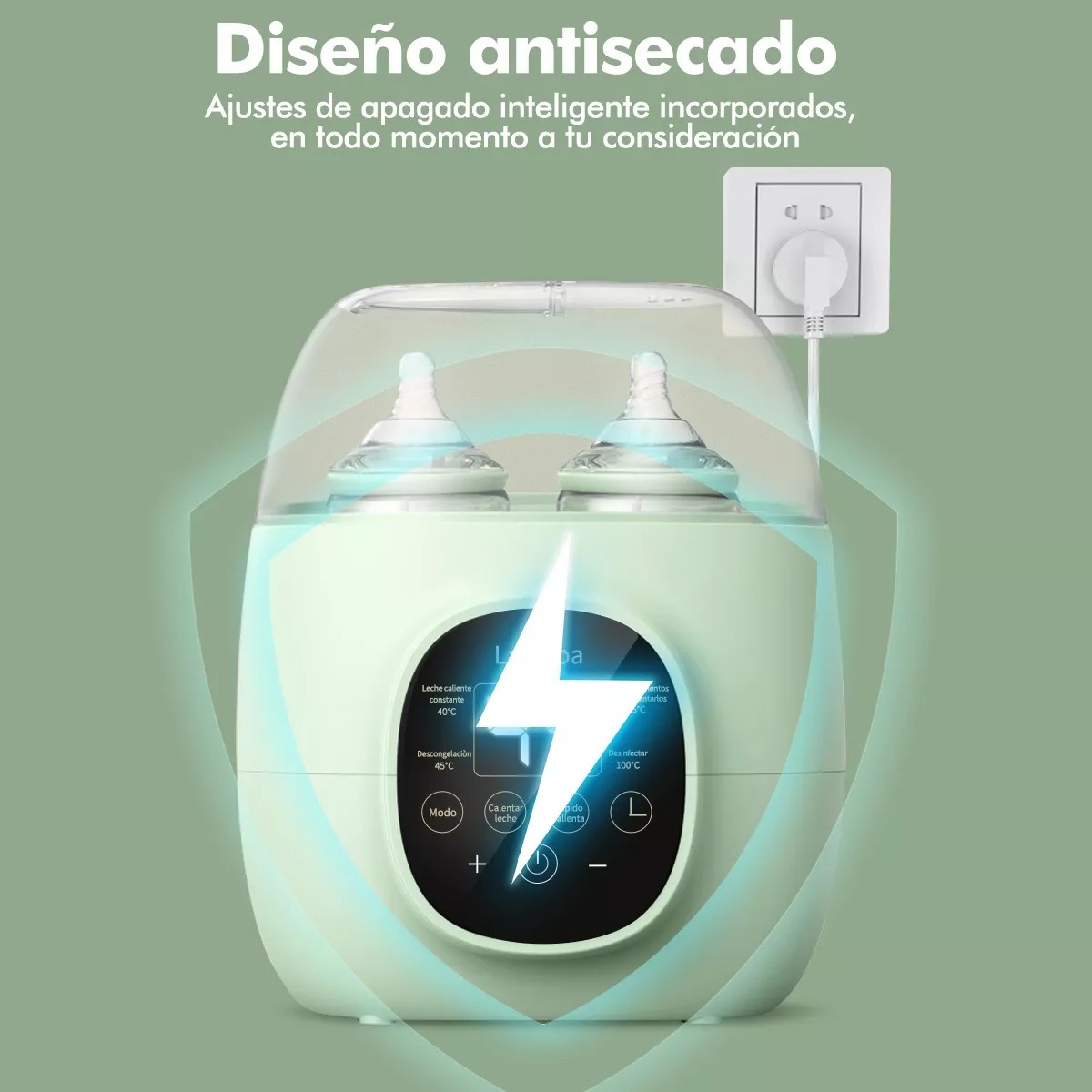 Calentador Esterilizador Biberones Control Táctil Para Bebé