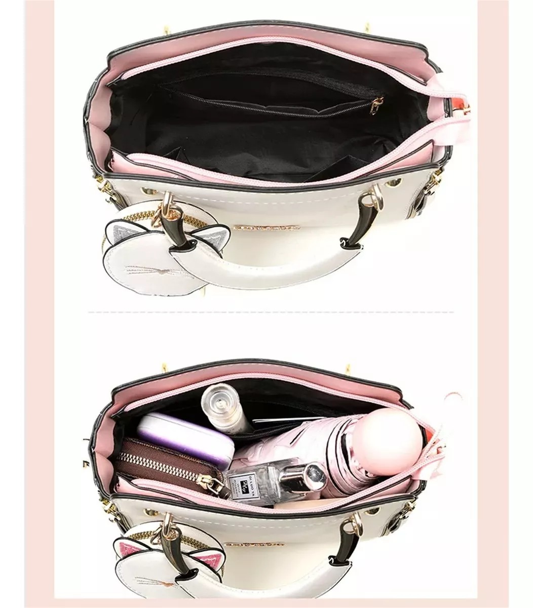 Bolsa crossbody diseño de gato