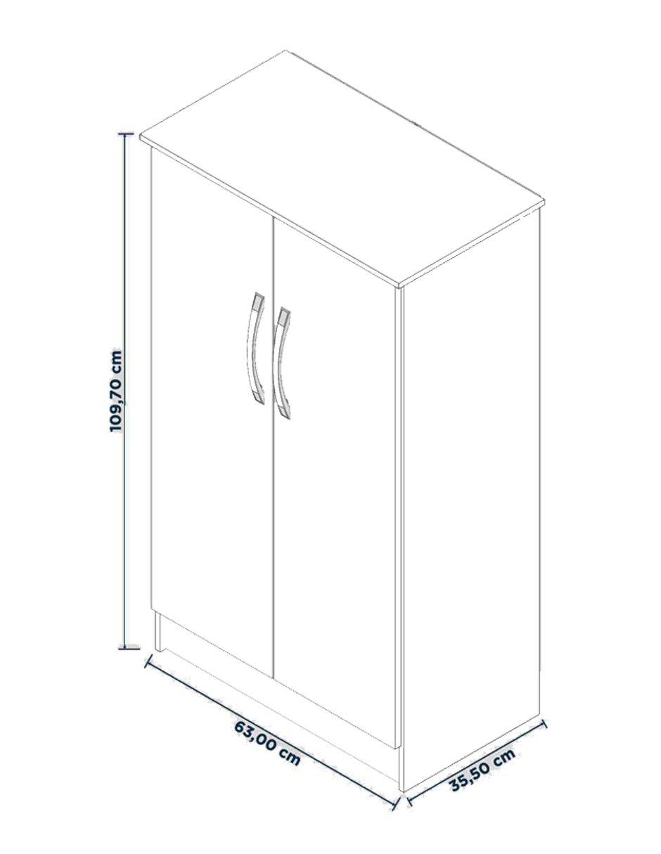 Zapatera Armario Organizador Multifuncional Mod Alaska 56126