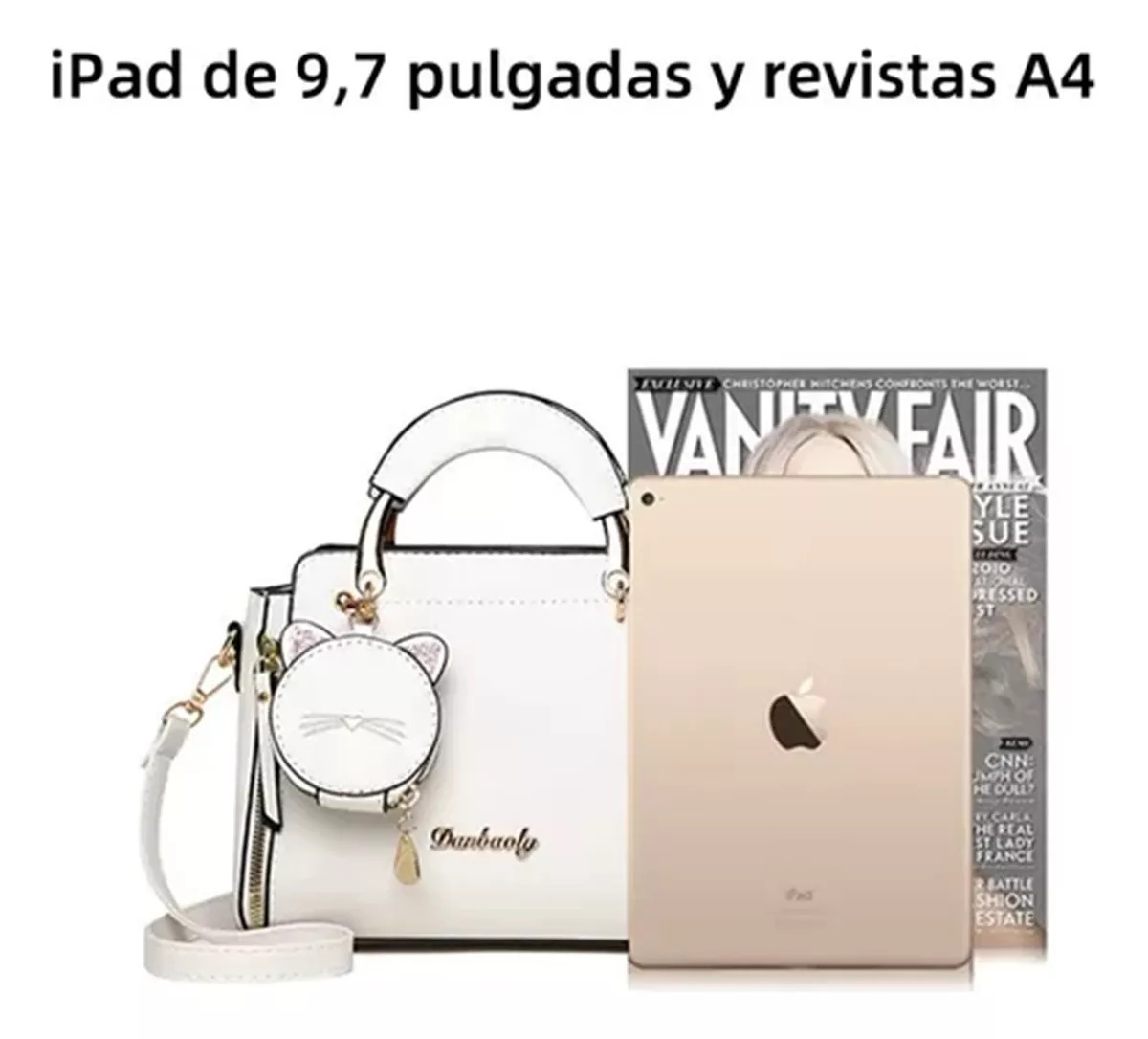 Bolsa crossbody diseño de gato