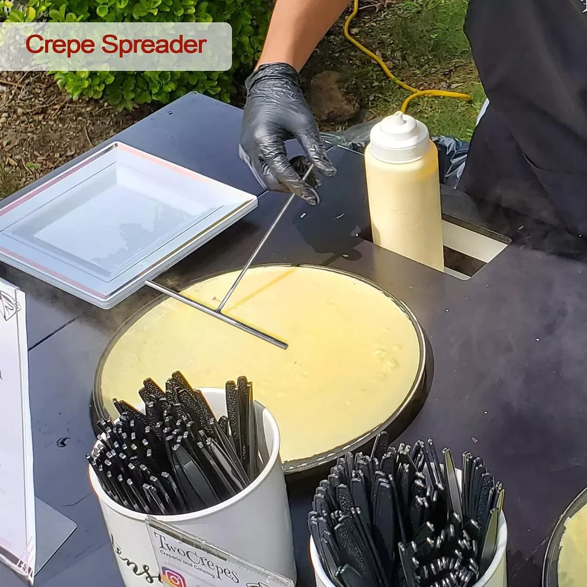 Esparcidor Crepas Kit De Espátula Herramienta De Cocina Diy