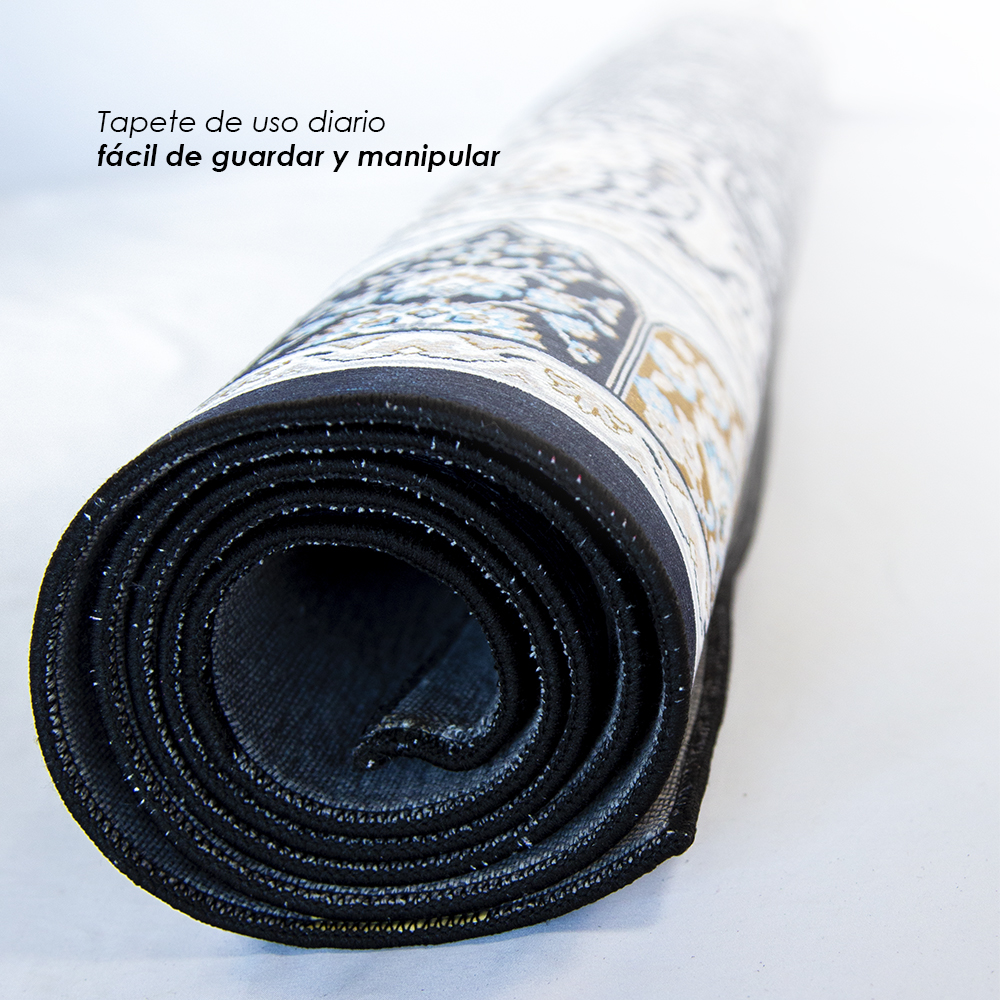 Ilios Innova | Tapete Nórdico Diseño Mandala, Antideslizante para sala u oficina