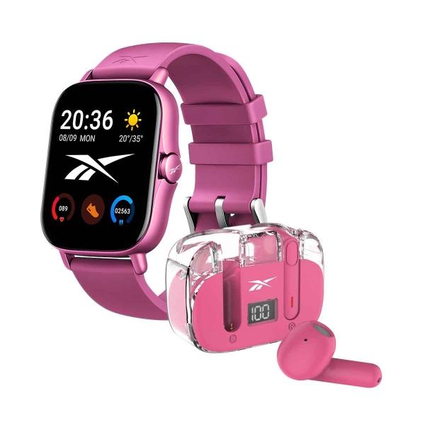 SMARTWATCH REEBOK  SPORT PACK CON AUDIFONOS TWS ROSA