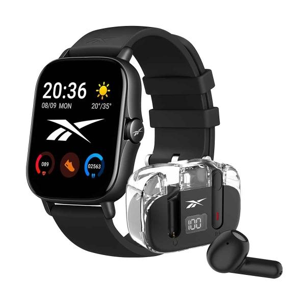 SMARTWATCH REEBOK  SPORT PACK CON AUDIFONOS TWS NEGRO