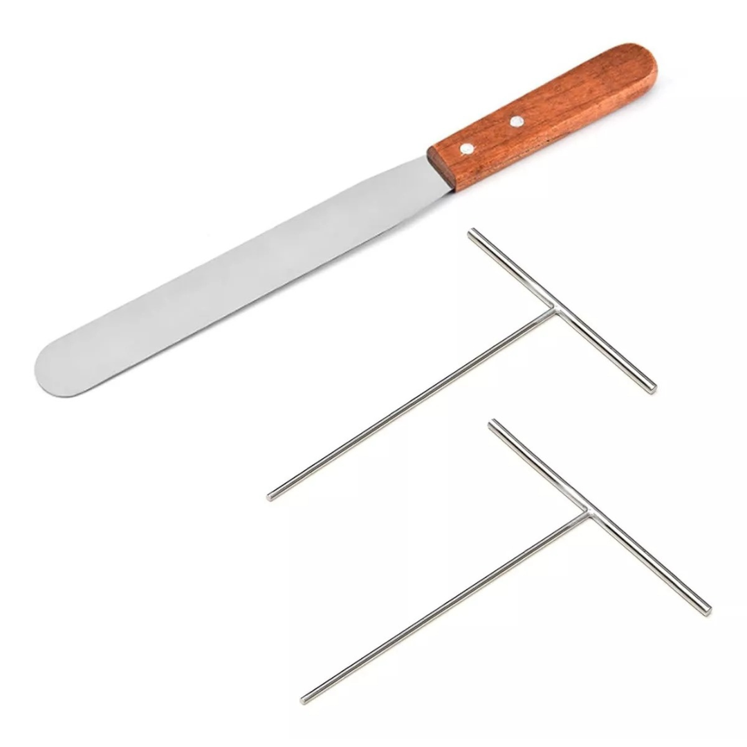 Esparcidor Crepas Kit De Espátula Herramienta De Cocina Diy