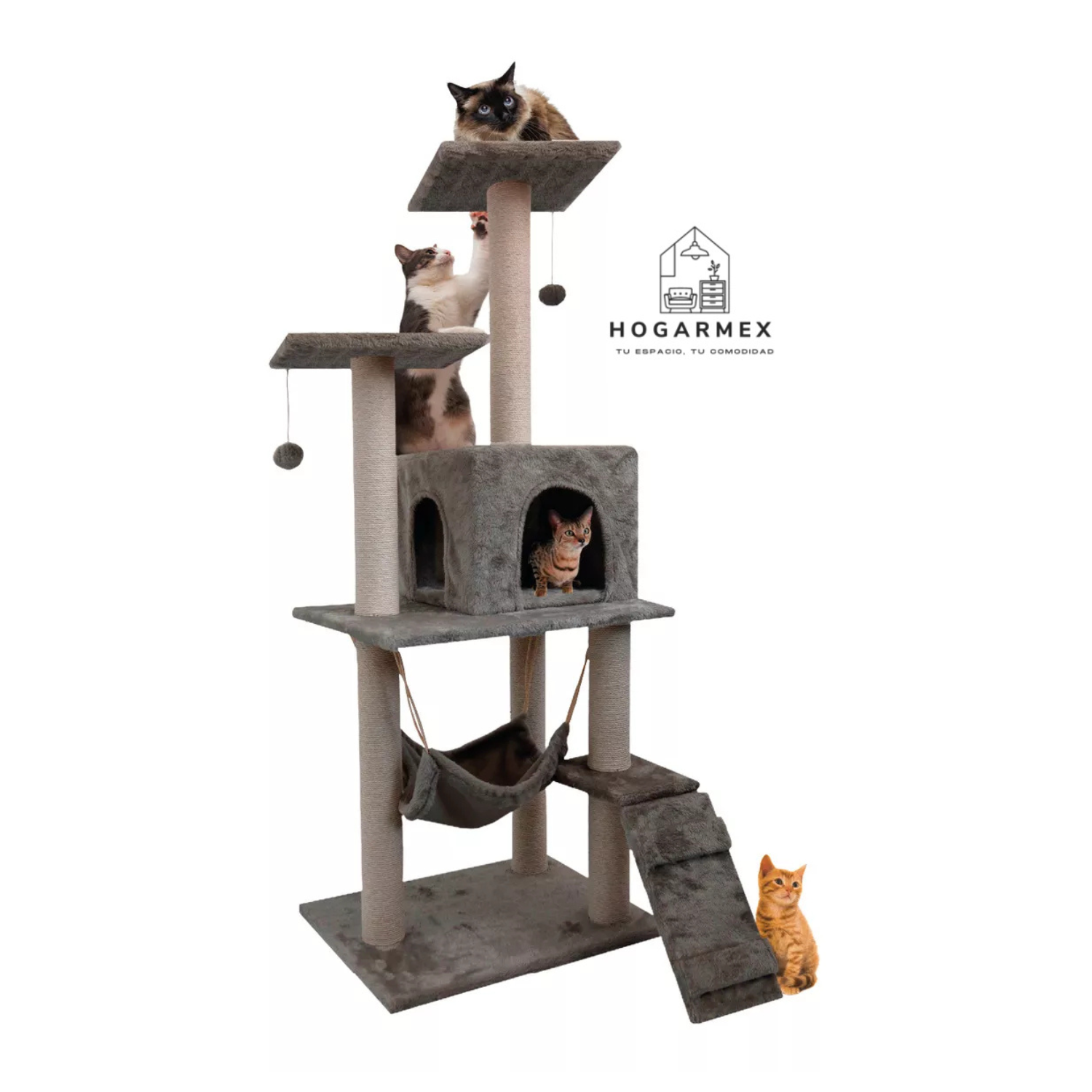 Casa Mueble Rascador Para Gato Multinivel
