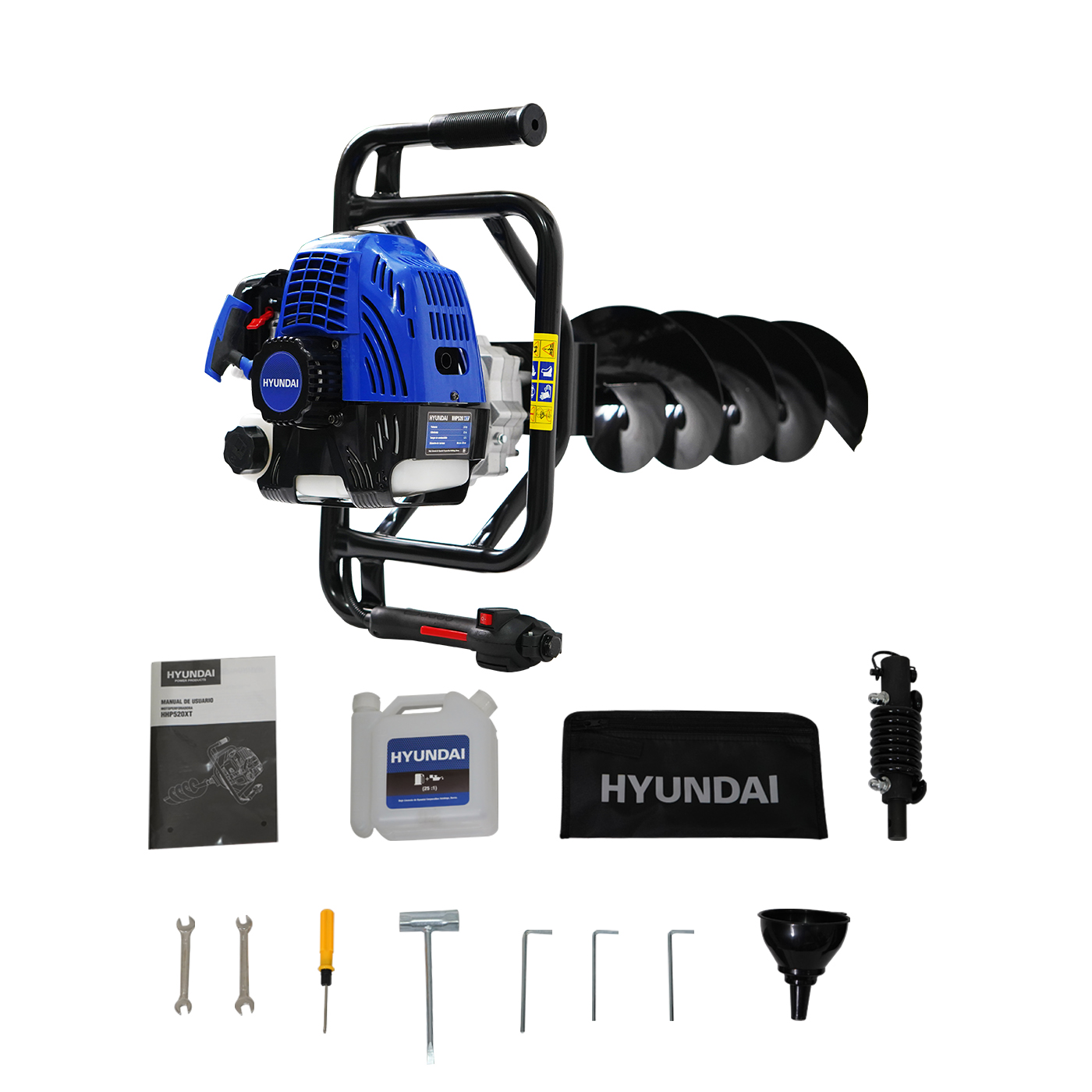 MOTOPERFORADORA PROFESIONAL HYUNDAI 80X20CM C/MOTOR 2.5HP/52CC - HHP520XT