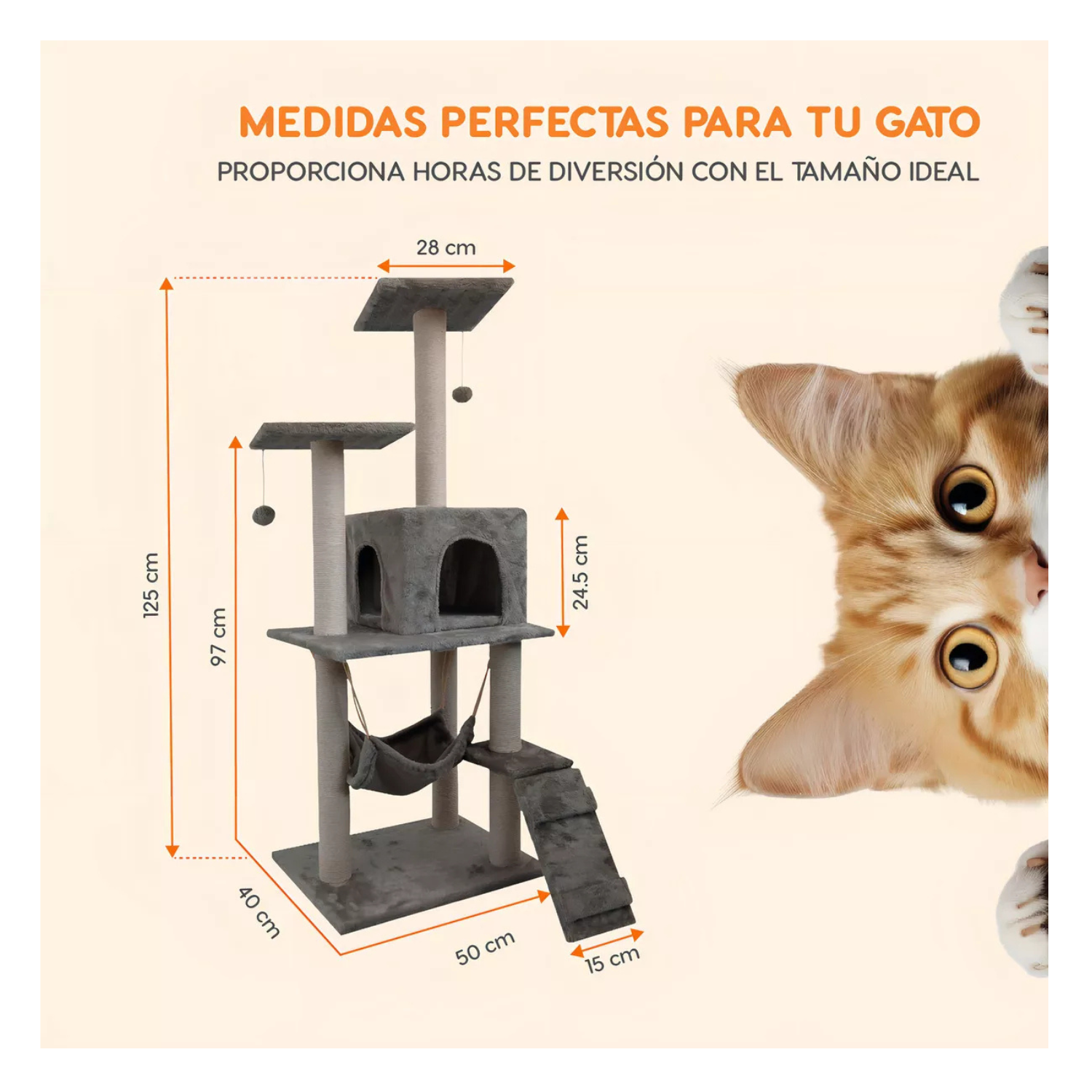 Casa Mueble Rascador Para Gato Multinivel