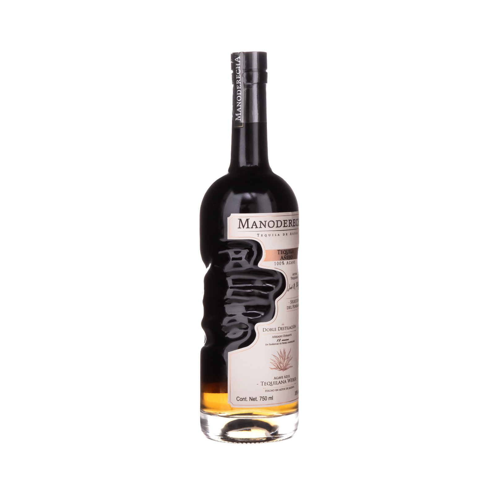 Tequila Manoderecha Doble Destilación Añejo 750 Ml