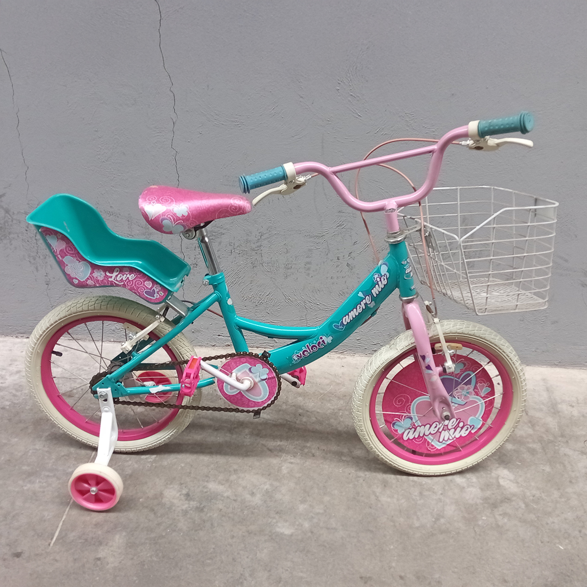 Bicicleta Veloci Reacondicionado Amore Mio R16 Azul