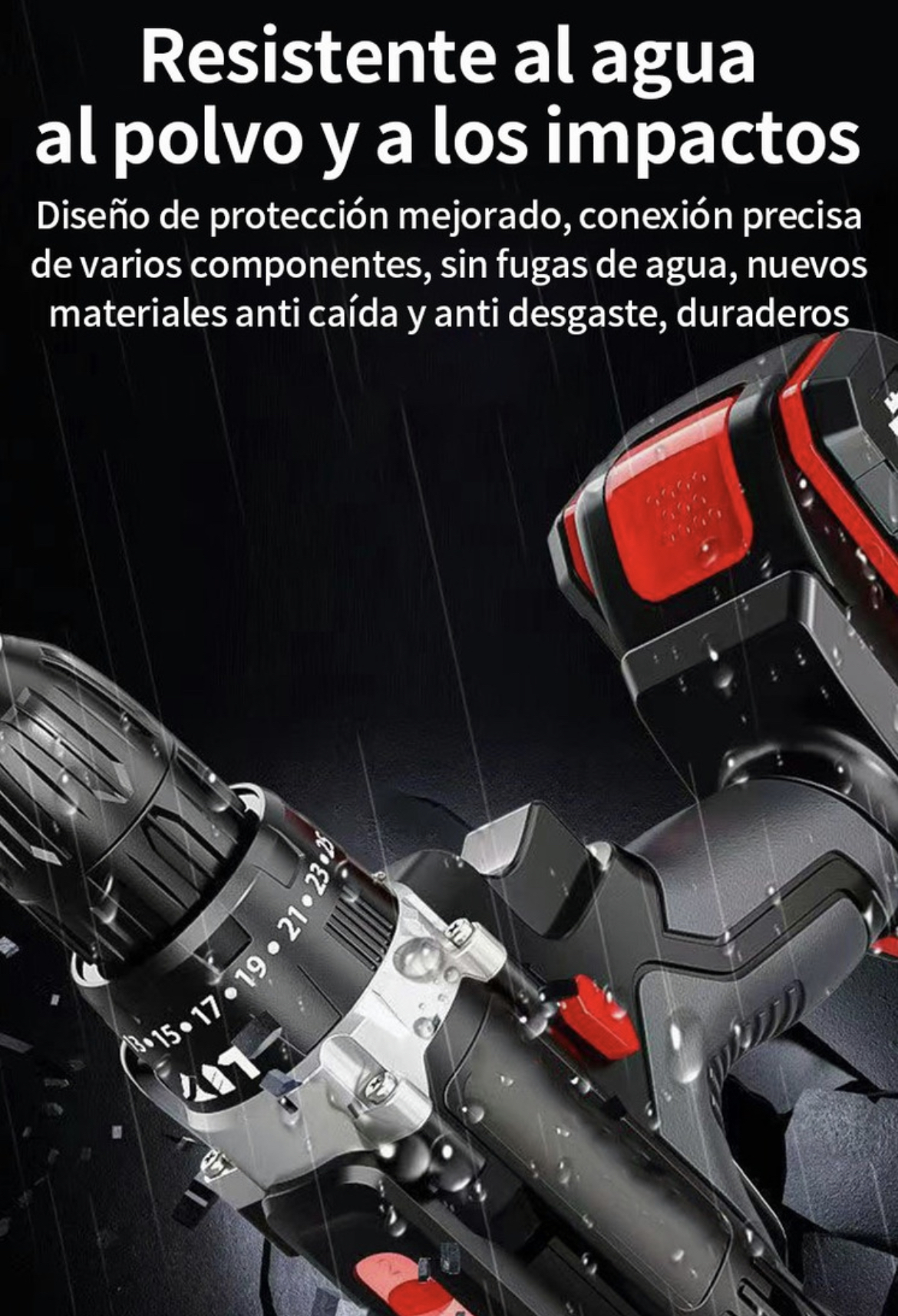 Combo Taladro Rotomartillo + Esmeriladora Accesorios Toolkit