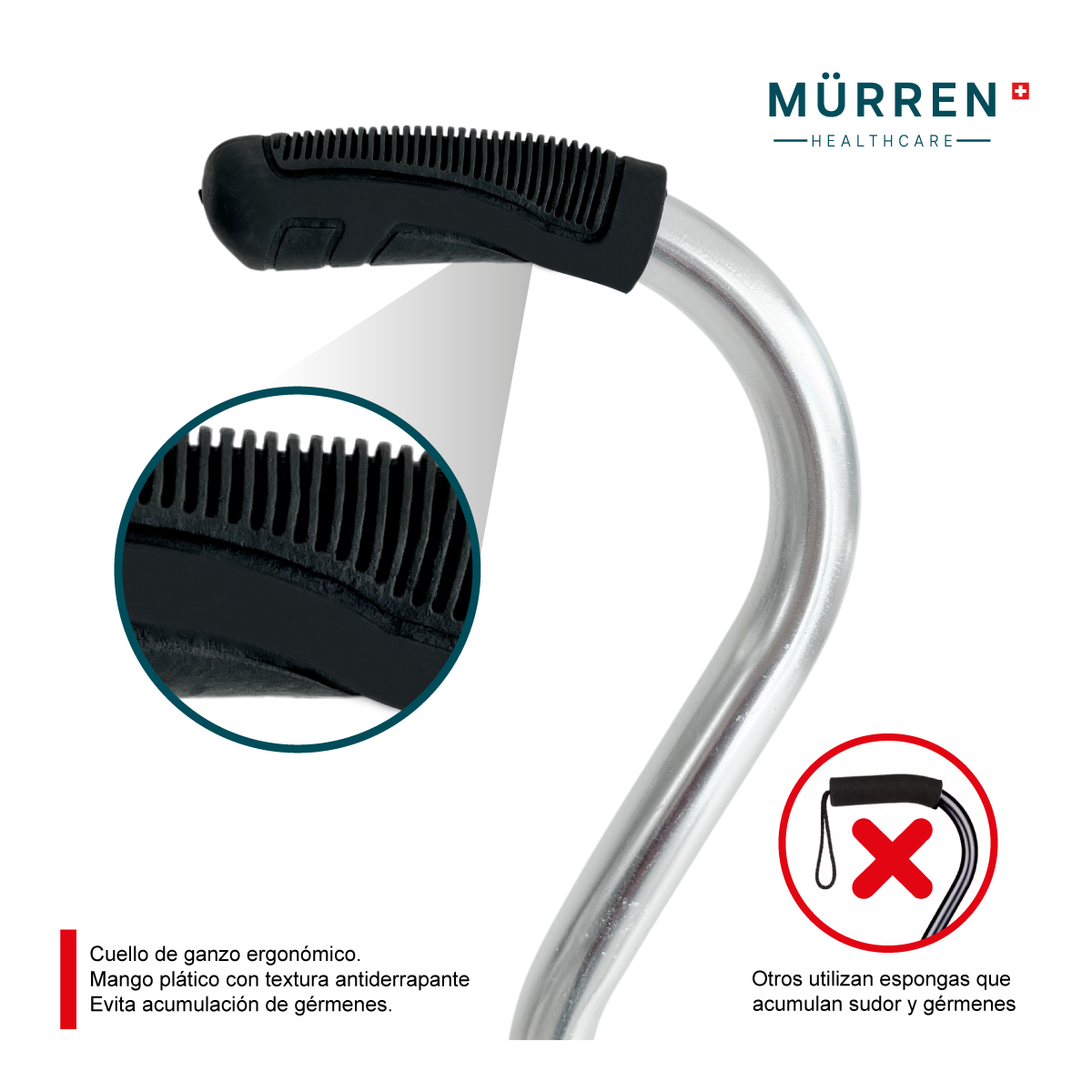 Baston Caminar 4 Apoyos + Andadera Ortopedica Plegable