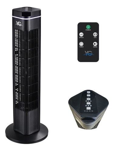 Ventilador De Torre Abanico Sin Aspas Portátil Con Control