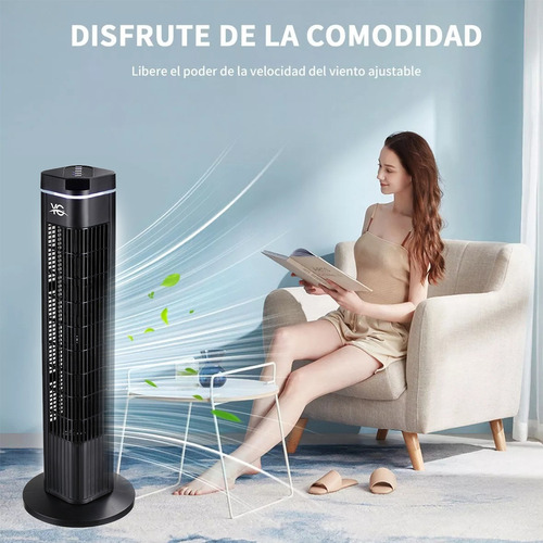 Ventilador De Torre Abanico Sin Aspas Portátil Con Control