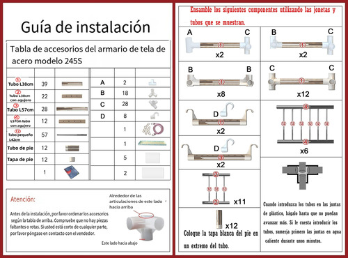 Armario Armable Closet Closed Ropero Organizador Ropa 245cm