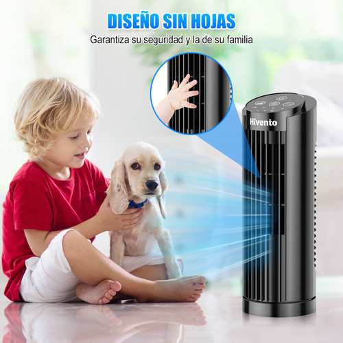 Ventilador De Torre Oficina Hivento Portátil Con Oscilación