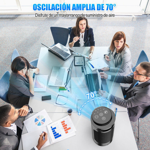 Ventilador De Torre Oficina Hivento Portátil Con Oscilación