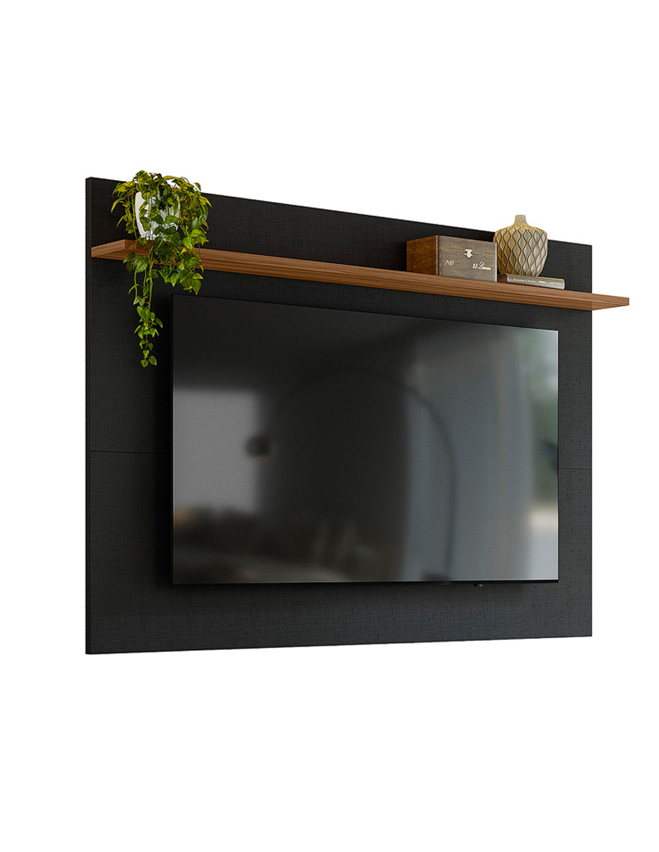 Mueble Para Tv De Hasta 70 Pulgadas Panel Flotante Negro
