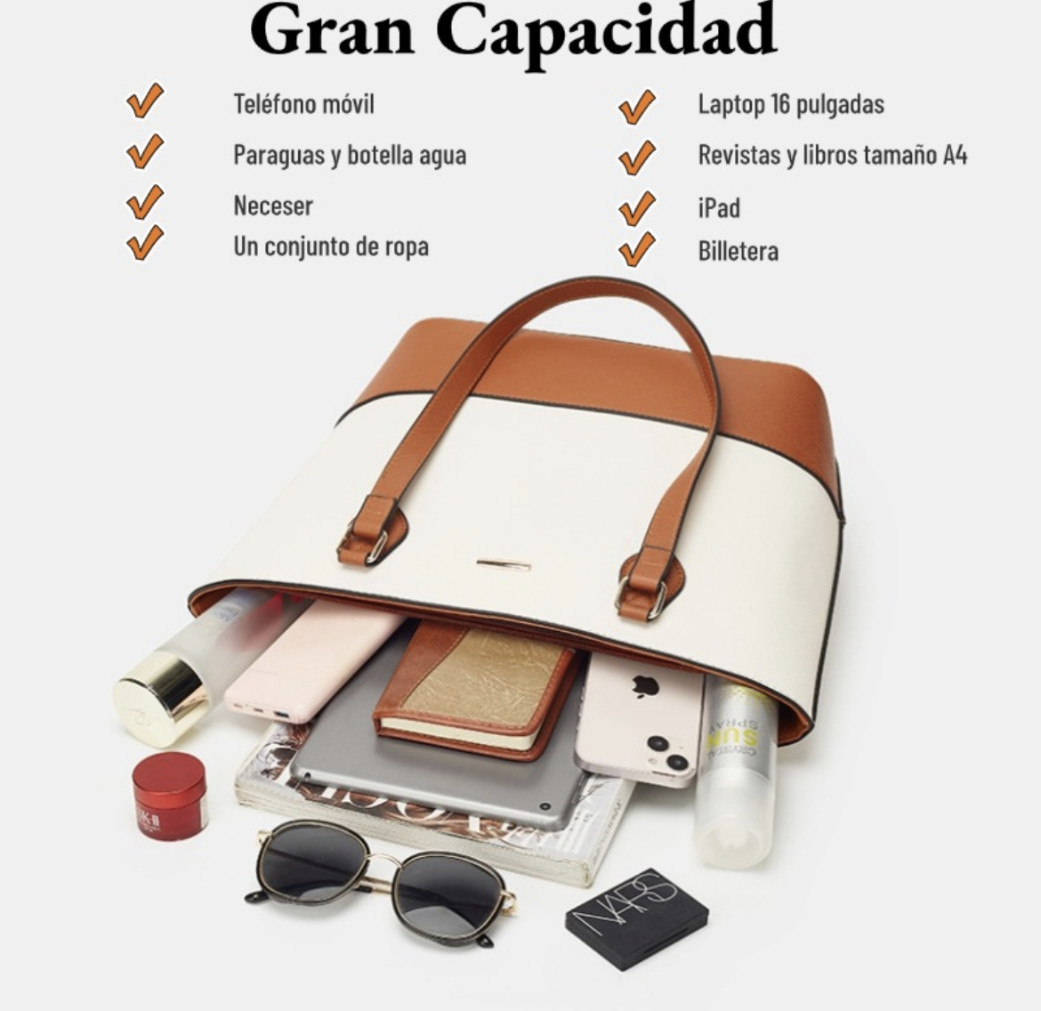 Set De Bolsas De Mujer 4 Piezas Tote Bag Maletin Para Laptop