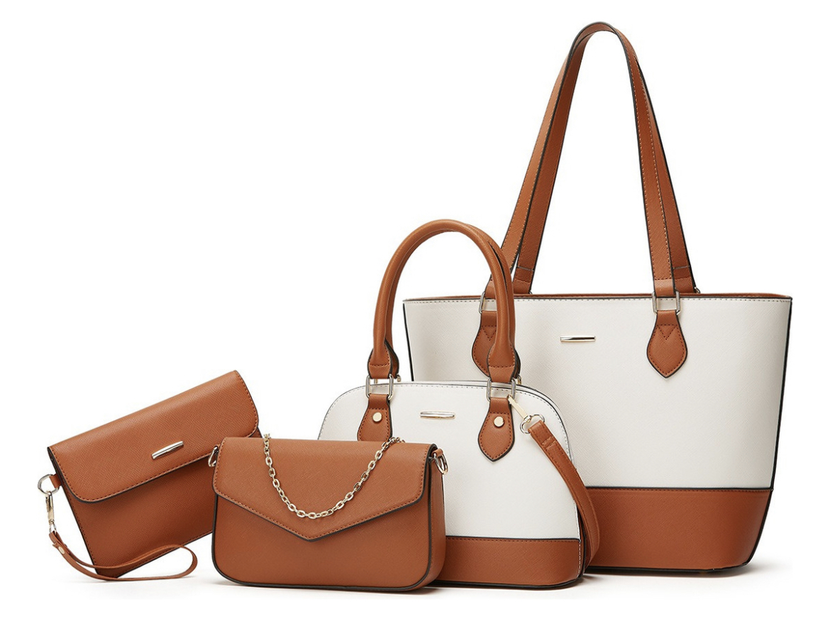 Set De Bolsas De Mujer 4 Piezas Tote Bag Maletin Para Laptop