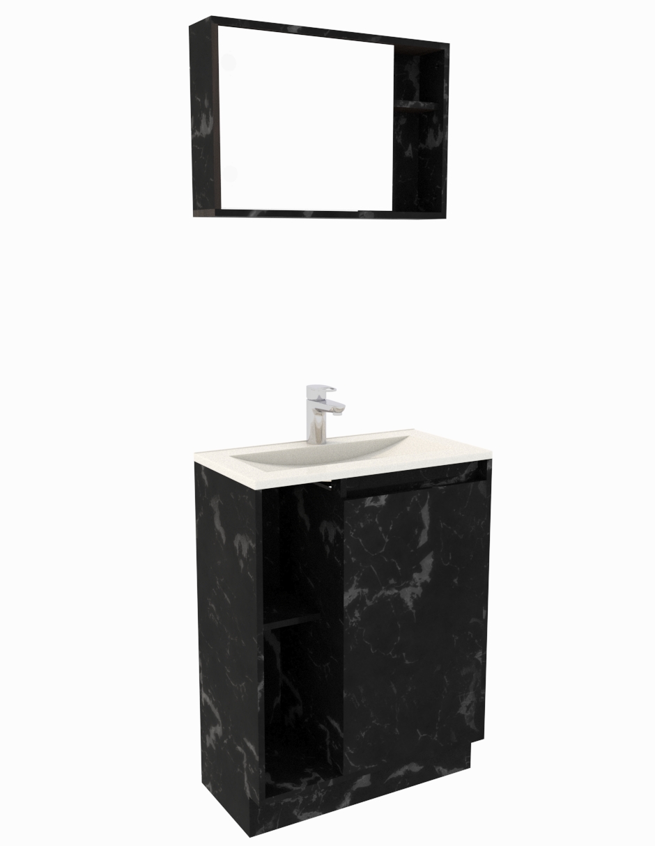 Combo Gabinete Para Baño ROMA Y Botiquín Con Espejo.
