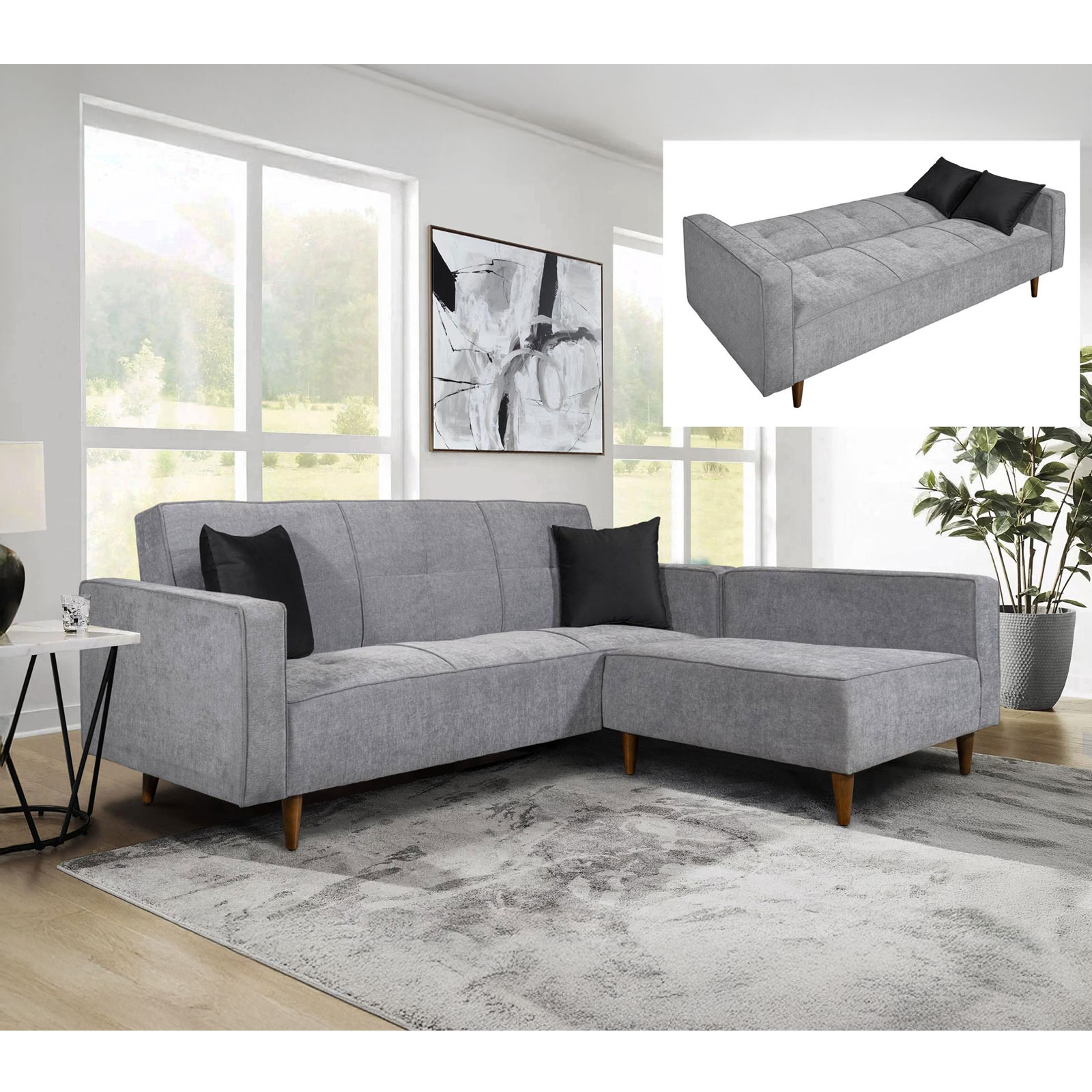 STERLING SOFA Y OTOMAN GRIS ENTREGA ÚNICAMENTE EN CDMX, QUERÉTARO, PACHUCA, TOLUCA Y SUS ÁREAS METROPOLITANAS