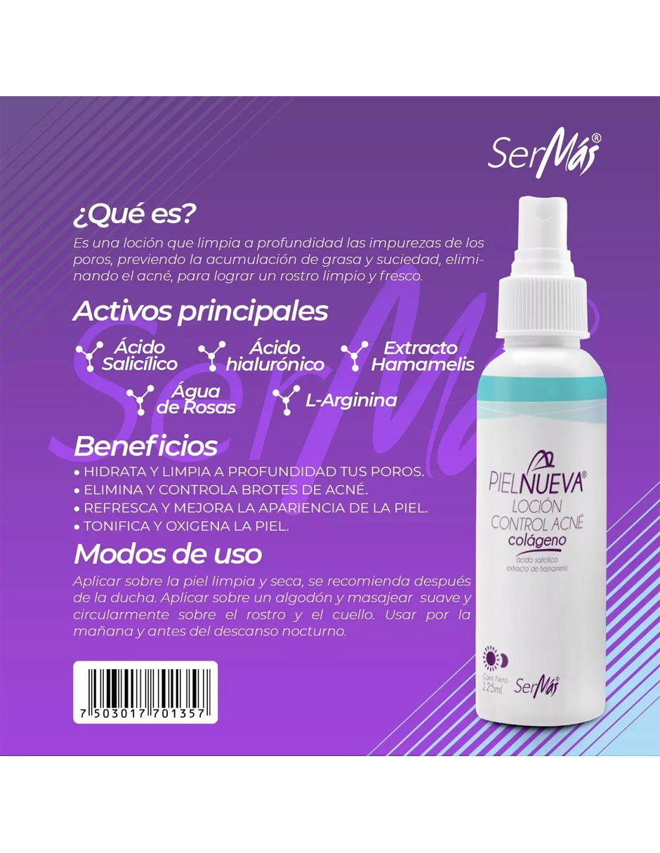 Loción Control Acné Limpia Las Impurezas,espinillas,barros.