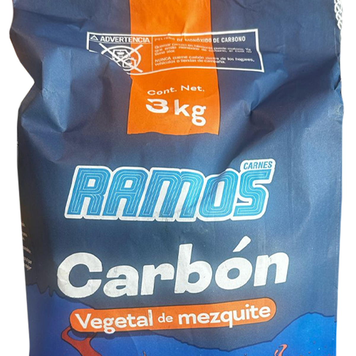 Carbón Vegetal De Mezquite Ramos 3Kg