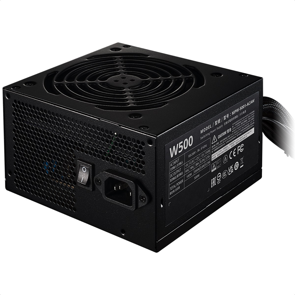 Fuente De Poder Cooler Master Elite NEX W500 500W 80 Plus MPW-5001-ACAW-BUS