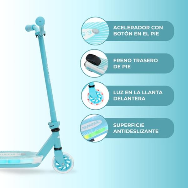 Patín Eléctrico Eco-forte Sg08 Scooter De Entrenamiento azul