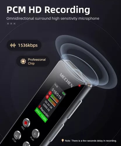 64gb Grabadora De Voz Reducción Del Ruido Portatil Mp3 Hifi