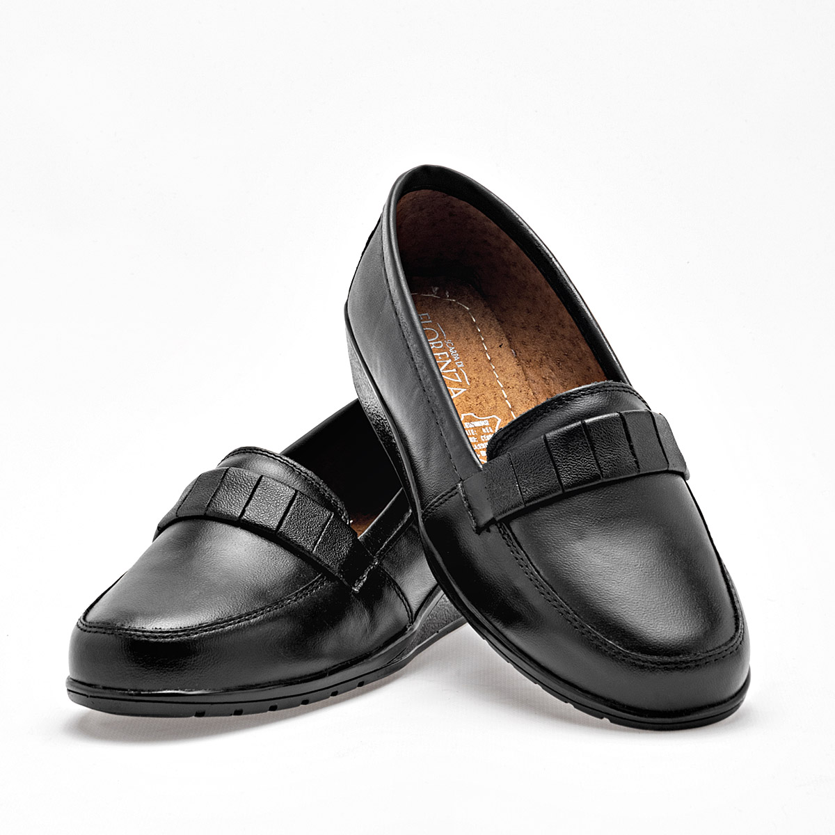 FLORENZA 6033 MUJER ZAPATO CASUAL EN PIEL COLOR NEGRO