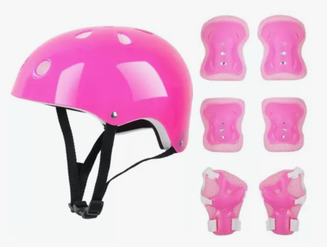 7pzas Kit De Proteccion Rodilla Codo Mano Patinaje Para Niño