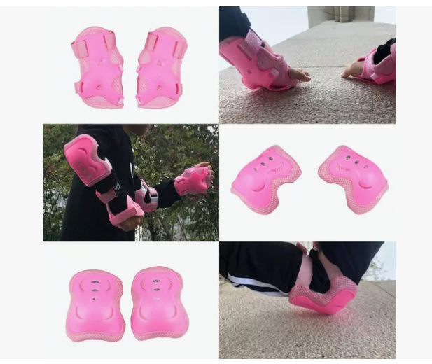 7pzas Kit De Proteccion Rodilla Codo Mano Patinaje Para Niño