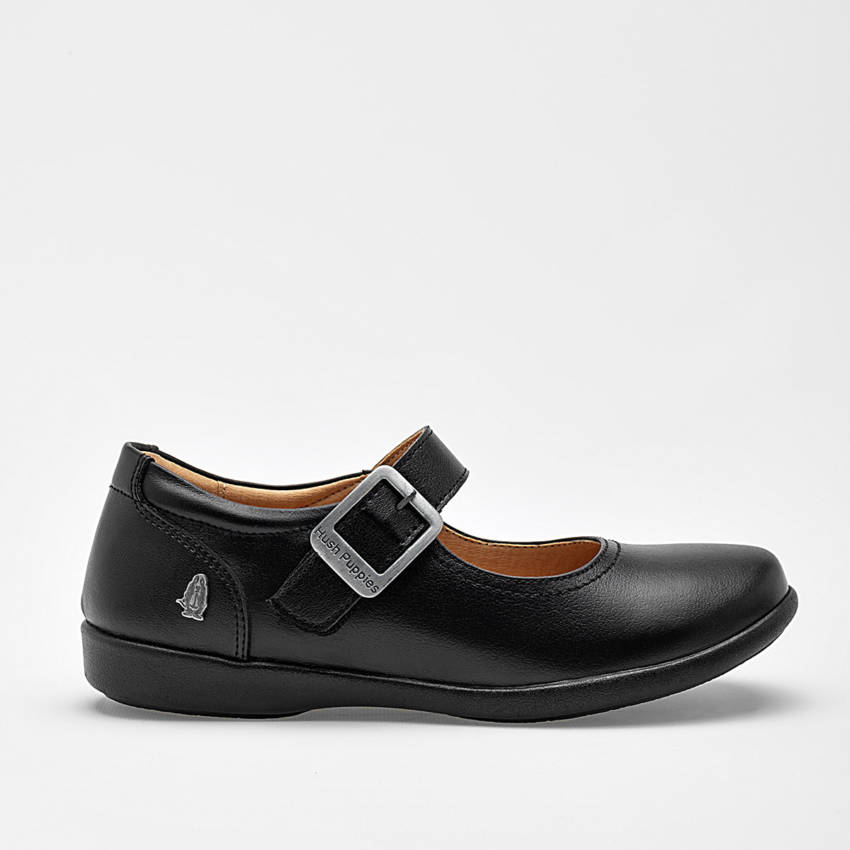 HUSH PUPPIES KIDS HP01620 MUJER ZAPATO ESCOLAR EN PIEL COLOR NEGRO