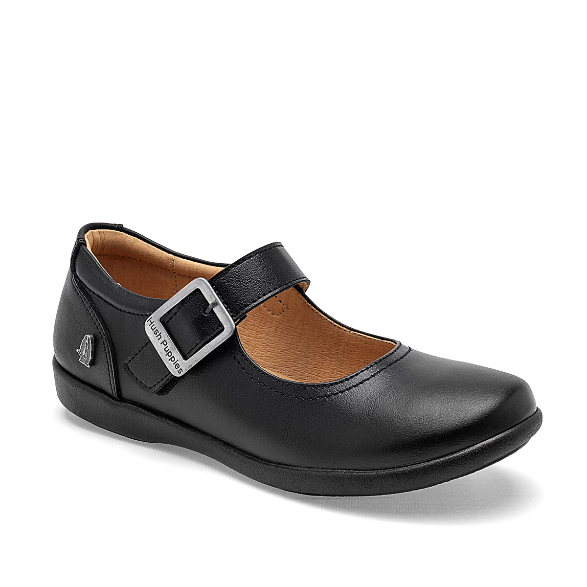 HUSH PUPPIES KIDS HP01620 MUJER ZAPATO ESCOLAR EN PIEL COLOR NEGRO