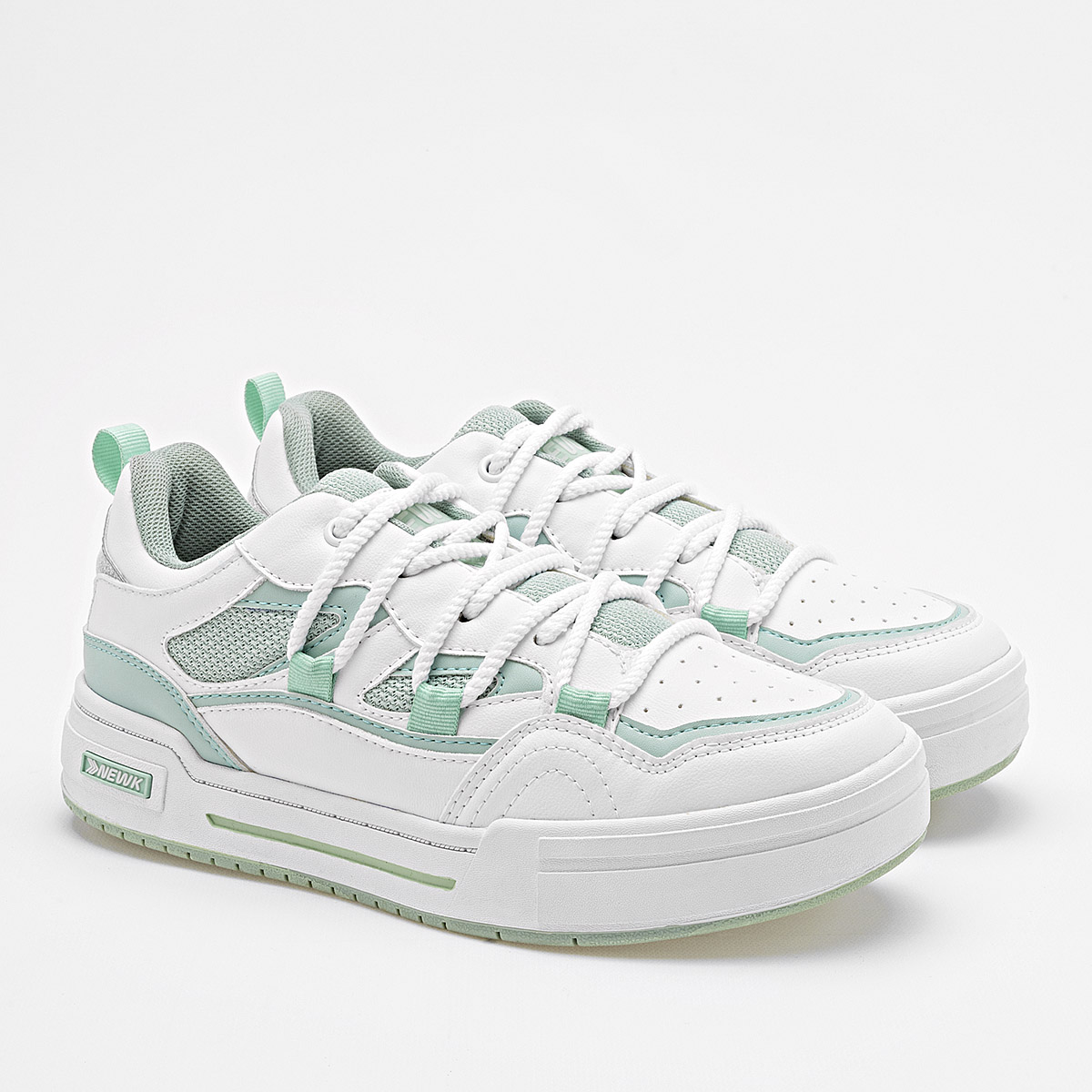NEWK CD3201 MUJER TENIS CASUAL COLOR BLANCO VERDE