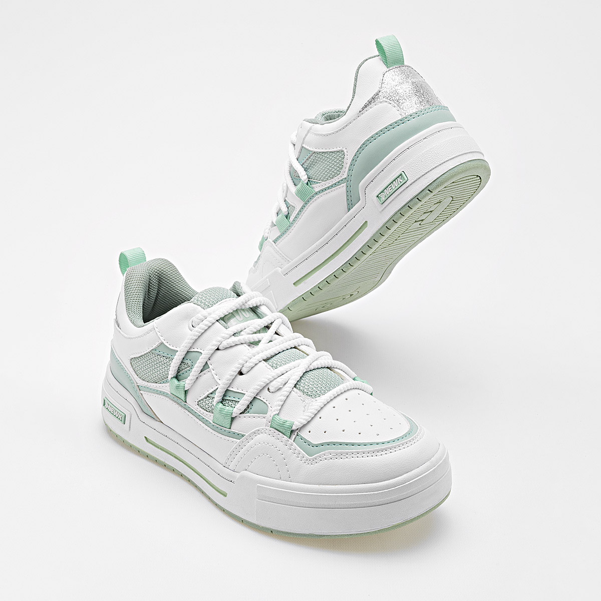 NEWK CD3201 MUJER TENIS CASUAL COLOR BLANCO VERDE