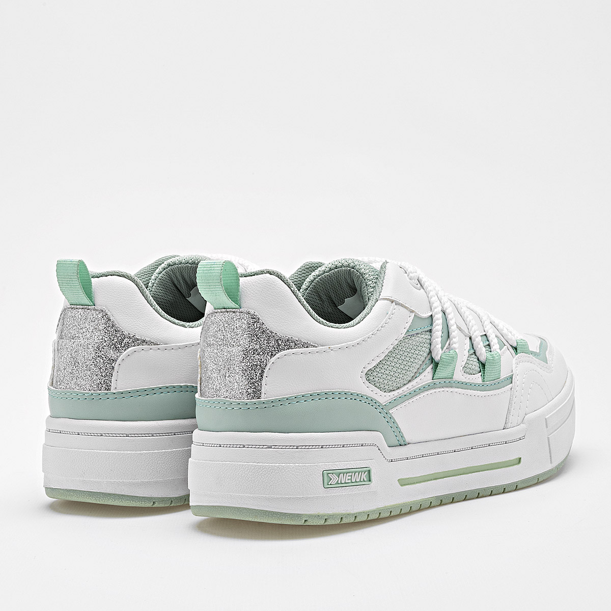 NEWK CD3201 MUJER TENIS CASUAL COLOR BLANCO VERDE