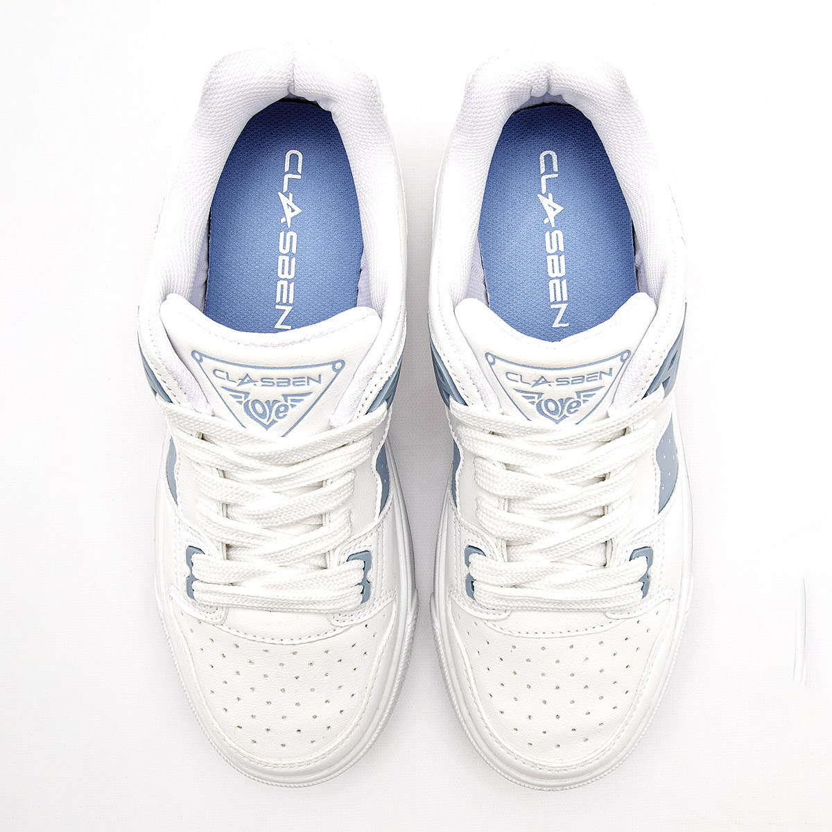 CLASBEN ESCOCIA MUJER TENIS CASUAL COLOR BLANCO AZUL